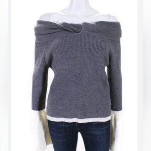 DO+BE Collection Ladies Off Shoulder Sweater with Bell Sleeves in Size S